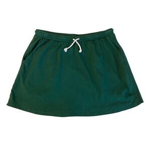 American Vintage Athleisure Green Draw String Waist Mini Sporty Tennis Skirt XS